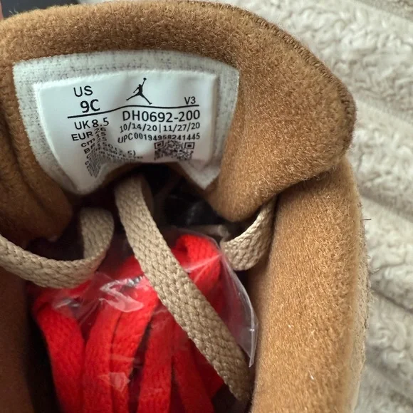 AIR JORDAN 6 RETRO X TRAVIS SCOTT TODDLER 9C